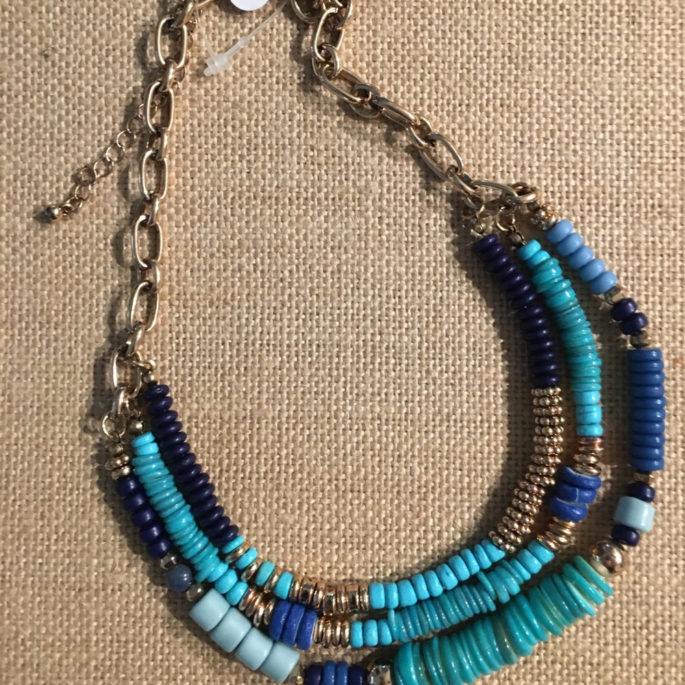 Free People brand, triple layer choker New